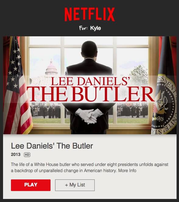 Netflix newsletter example