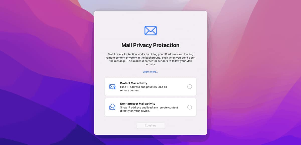 Protección de la privacidad de Mac Os Monterey Directiq