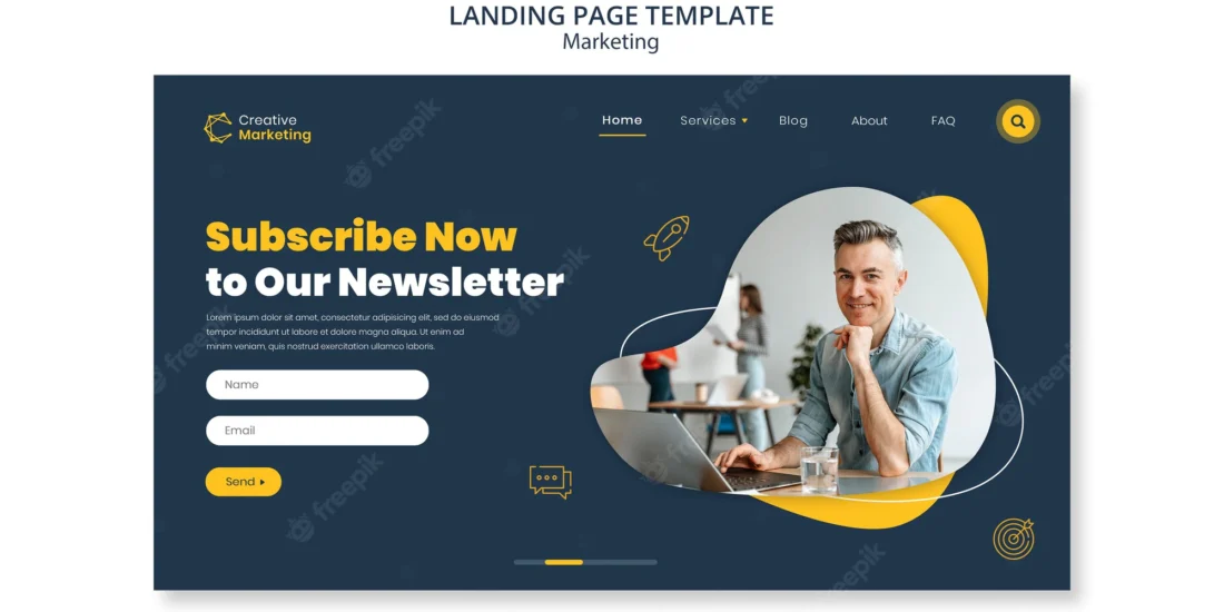 landing-page-template-design-newsletter_23-2148948010